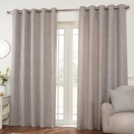 See more information about the Hamilton McBride Miami Eyelet Curtains Silver 46 x 54cm