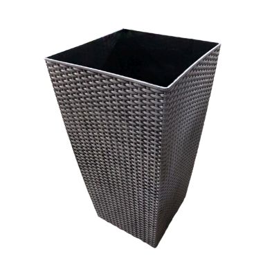 See more information about the Tall Grey Rattan Planter 30 x 57cm