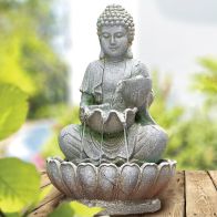 See more information about the Bright Garden Solar Buddha Water Fountain
