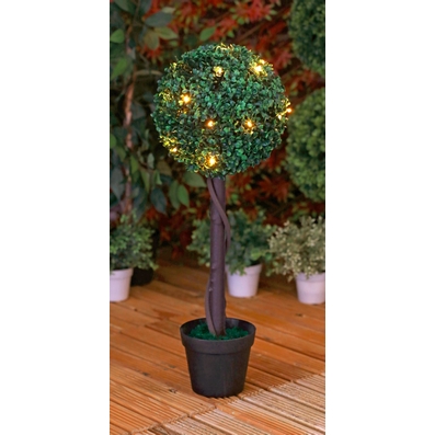 Topiary Tree With Solar Lights 70cm Tall