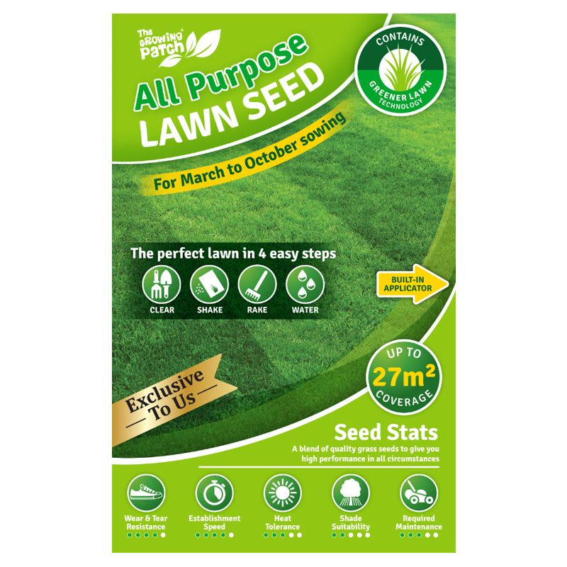 All Purpose Lawn Seed Greener Lawn 400g 27sqm