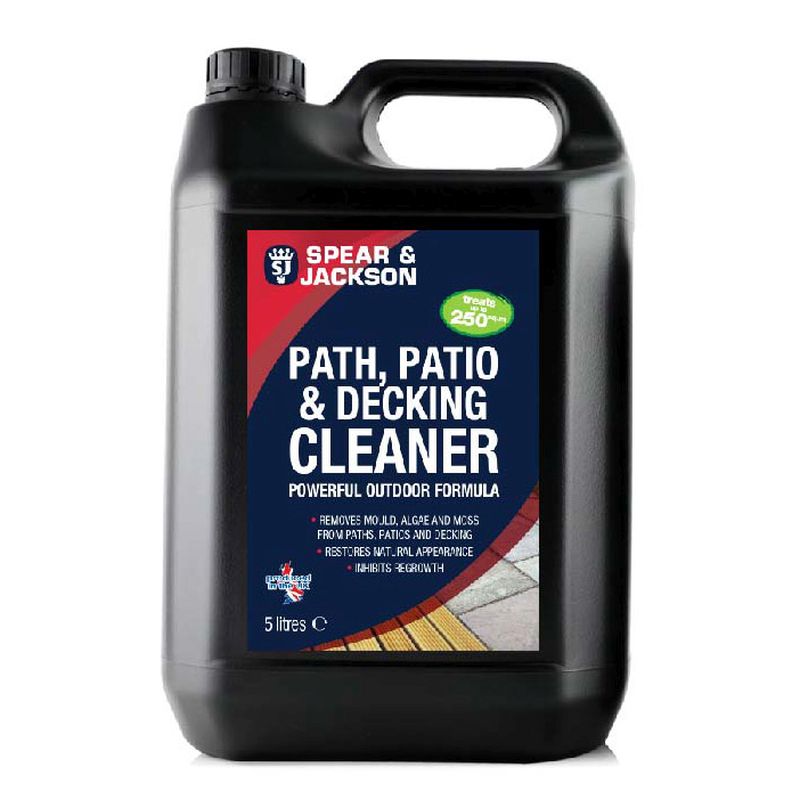 Buy Spear & Jackson Path, Patio & Decking Cleaner 5 Litre - Online at  Cherry Lane