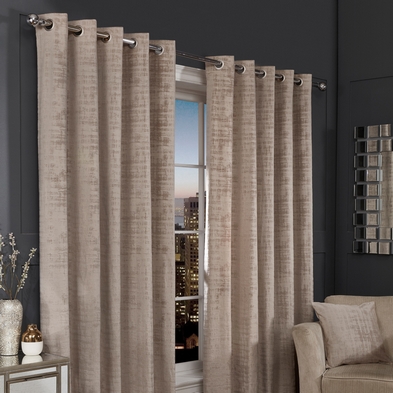 See more information about the Hamilton McBride Mink Florence Blackout Eyelet Curtains (46" x 54")