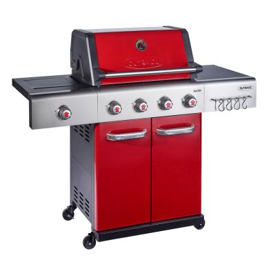 See more information about the Jupiter 4 Burner Gas Hybrid Barbecue - Red