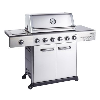 See more information about the Jupiter 6 Burner Gas Hybrid Barbecue - Stainless Steel