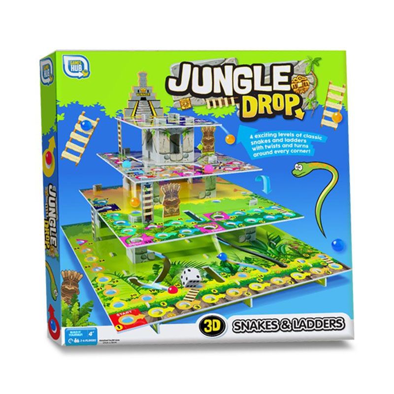 Jungle Drop 3D Snakes & Ladders Game