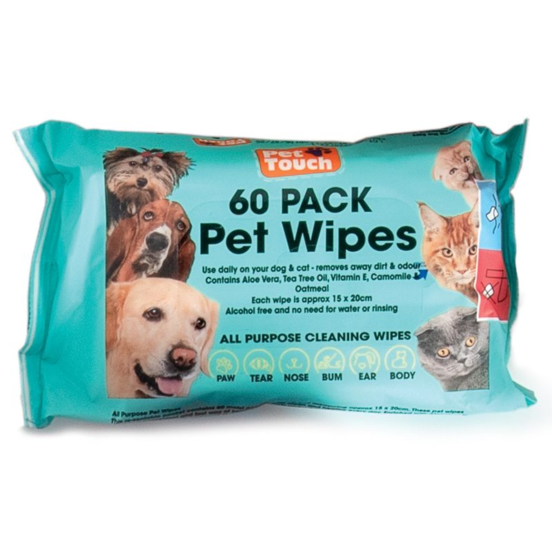 Pet Wipes All Purpose 60 Pack