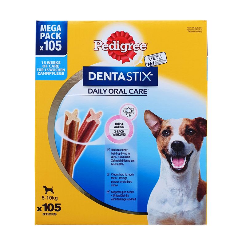 105 Pedigree Dentastix Sticks Small Dog