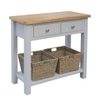 See more information about the Lucerne Oak Grey 2 Drawer Console Table