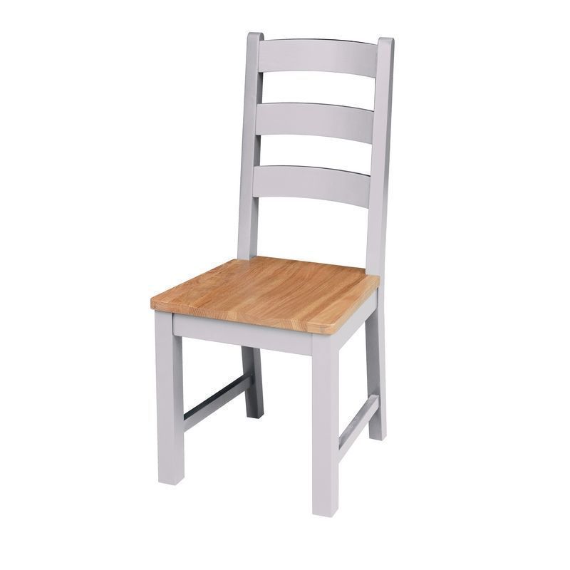 Lucerne Dining Chair Oak Light grey