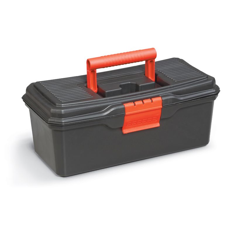 Plastic Tool Box 6.5 Litres - Black & Red by Essentials
