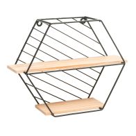 See more information about the Hexagon Shaped Wall Shelf