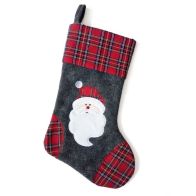 See more information about the Tartan Santa Christmas Stocking 18 Inch - Red Chequered