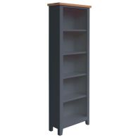 See more information about the Aurora Midnight Tall Bookcase Oak 5 Shelves