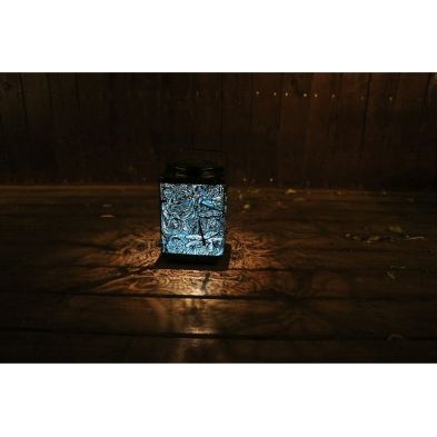 See more information about the Leaf Solar Garden Lantern Decoration Blue LED - 15cm by Bright Garden