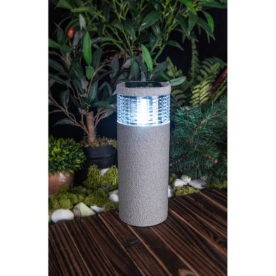 Image of 2 Pack Solar Garden Stake Light White LED - 40.5cm by Bright Garden