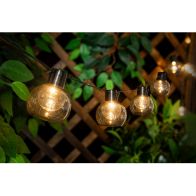 See more information about the Festoon Solar Garden String Lights Decoration 10 Warm White LED - 2m by Bright Garden