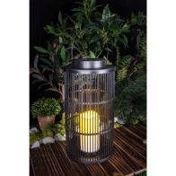 See more information about the Candle Solar Garden Lantern Decoration Warm White LED - 36cm Contemporary Artisan by Bright Garden