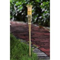 See more information about the Tiki Torch Solar Garden Stake Light Decoration 12 Orange LED - 71cm by Bright Garden