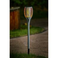 See more information about the Grey Torch Solar Garden Stake Light 36 Orange LED - 78cm by Bright Garden