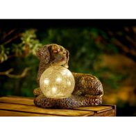 See more information about the Sausage Dog Solar Garden Light Ornament Decoration 5 Warm White LED - 22cm by Bright Garden