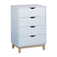 See more information about the Malmo Chest of Drawers White 1 Shelf 4 Drawers