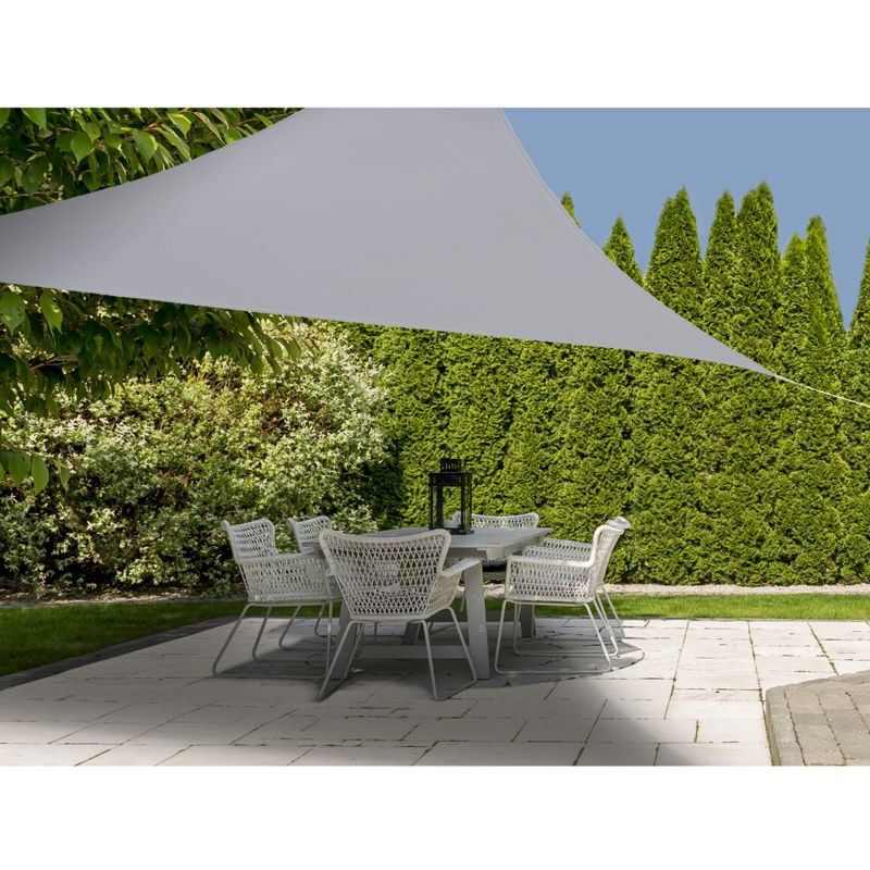 Essentials Garden Shade Canopy by Croft Natural Grey 3x3m