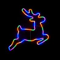 See more information about the Reindeer Neon Christmas Light Feature Multicolour - 55cm