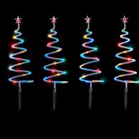 See more information about the 4x Christmas Tree Stake Light Multicolour LED - 53cm