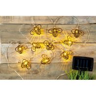 See more information about the Bee Solar Garden String Lights Decoration 10 Warm White LED - 4.8m by Bright Garden