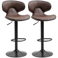 See more information about the Homcom Adjustable Swivel Bar Stools Set of 2