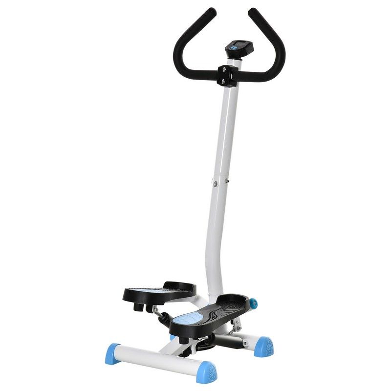 Homcom Adjustable Stepper Aerobic Ab Exercise Fitness Workout Machine with LCD Screen & Handlebars