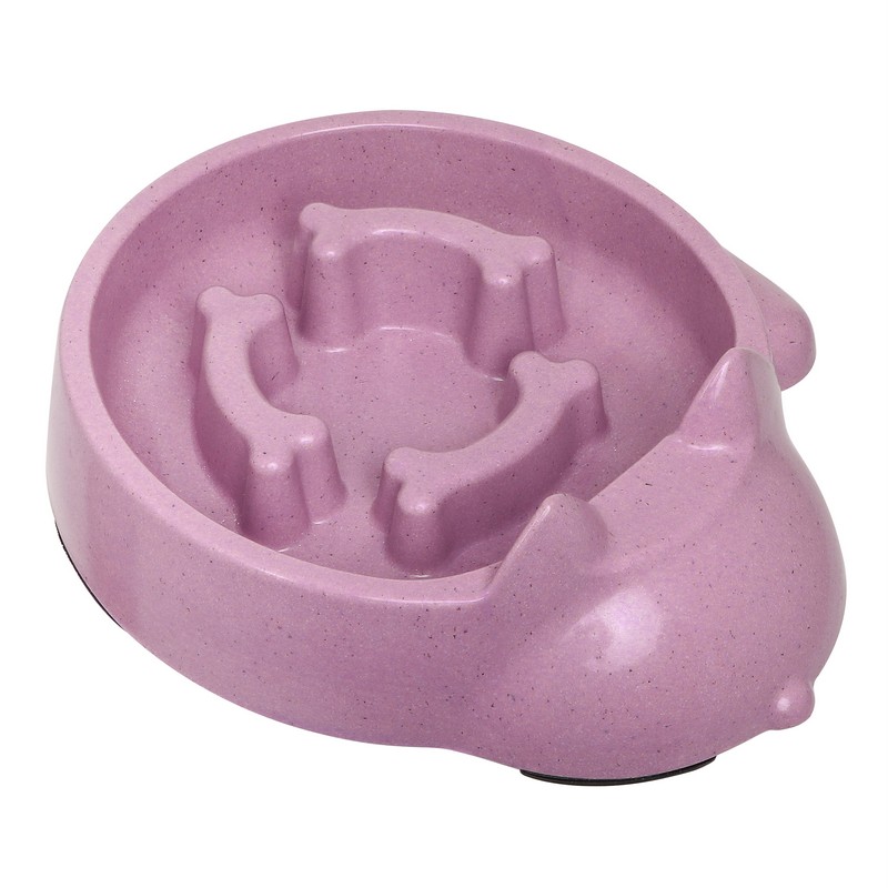 Small Dog Bowl Pink Bamboo 23.2cm by Pet Brands