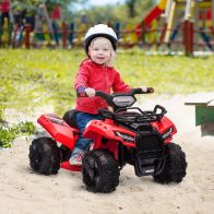 See more information about the Homcom Kids Ride-On Four Wheeler Atv Car With Real Working Headlights For 18-36M