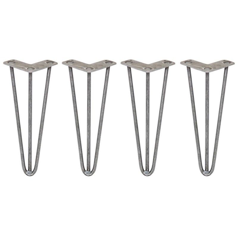 Buy SkiSki Furniture Legs Steel Metallic 3 Prong 12in / 10mm - Pack of ...