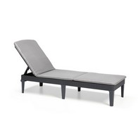 See more information about the Jaipur Garden Sun Lounger Set by Keter - 2 Seats Grey Cushions