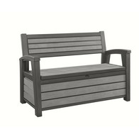 See more information about the Hudson Garden Storage Bench by Keter - 2 Seats