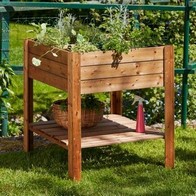 See more information about the Four Section Raised Planter - Brown by EKJU