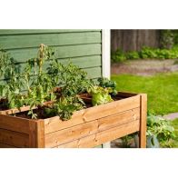 See more information about the Six Section Raised Planter - Brown by EKJU