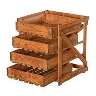 See more information about the Four Drawer Potting Table - Brown by EKJU