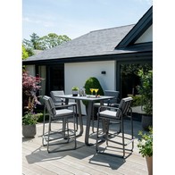 See more information about the Babingley Garden Bar by Handpicked - 4 Seats Grey Cushions