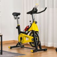 See more information about the Homcom Cardio Exercise Bike with Belt Drive Adjustable Resistance Seat Handlebar LCD Display