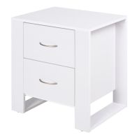 See more information about the Homcom Bedside Table With 2 Drawers