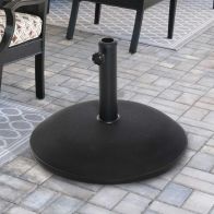 See more information about the Outsunny 25kgs Round Umbrella Base Concrete Parasol Weight Stand Patio Outdoor Black Dia 49cm