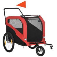 See more information about the PawHut 2 in 1 Dog Bike Trailer Pet Stroller for Large Dogs with Hitch