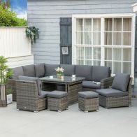 See more information about the Outsunny Seven-Piece Rattan Garden Sofa Set