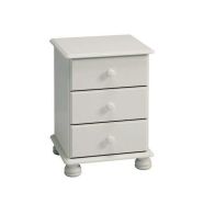Barnaby Bedside White 3 Drawers