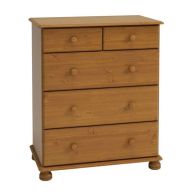 Barnaby Pine Chest Of 5 Drawers