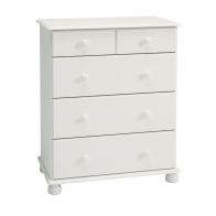 Barnaby White Chest Of 5 Drawers