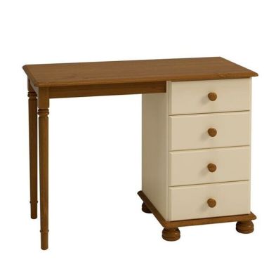 Cream and Pine Traditional Dressing Table